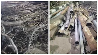 استرداد زوايا أبراج جهد عالٍ.. ضبط تشكيل عصابي لسرقة مهمات الكهرباء في الأقصر