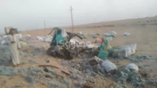 "العربيتين اتعجنوا".. الصور الأولى لحادث تصادم سيارتي نقل بأسيوط