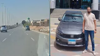 بالفيديو.. "اختصار الوقت" يضع مهندساً في الجيزة تحت طائلة القانون