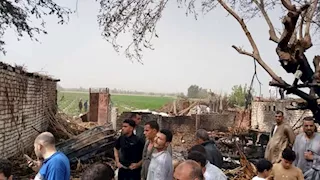 السيطرة على حريق حظيرة مواشي بزاوية البقلي فى المنوفية - صور