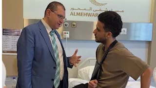 "عملية ناجحة".. أول صور لـ مصطفى فتحي بعد جراحة الترقوة