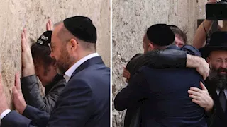 بالفيديو.. رئيس الأرجنتين يبدأ زيارته لإسرائيل بالصلاة عند حائط البراق