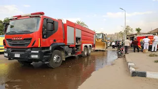 صور.. حريق محدود بمدينة نصر.. و3 سيارات إطفاء تحاول السيطرة