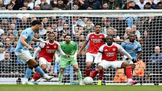 ملخص مباراة مانشستر سيتي وأرسنال في الدوري الإنجليزي