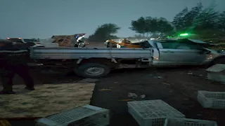 مصرع 8 أشخاص في حادث تصادم مروع بطريق "كفر داود- السادات" بالمنوفية