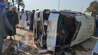 التروسيكل انقسم نصفين.. الصور الأولى من حادث زراعي أسيوط