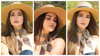 هدى الأتربي تخطف الأنظار من هوليوود بإطلالة صيفية ساحرة