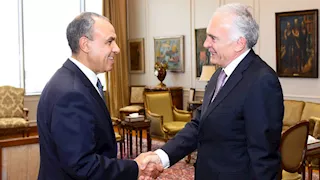 وزير الخارجية يستقبل المبعوث الشخصي للسكرتير العام للأمم المتحدة للشرق الأوسط