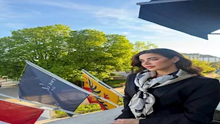   يارا السكري بلوك مميز.. كيف نسقت إطلالتها؟