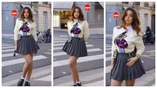 هنا الزاهد تخطف الأنظار بإطلالة أنيقة وجريئة  في أوروبا