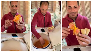 مزماره مسموع في الباجور| رحلة هشام مع الآيس كريم بالمنوفية.. 25 سنة بيفرح الصغار والكبار