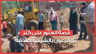 صدفة تاريخية بالشرقية.. العثور على ثمثال أثري أثناء حفر مركز شباب