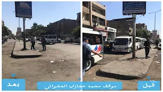 محافظ الجيزة يزيل موقف سرفيس عشوائي بإمبابة ويوجه بحملات مكبرة لضبط الشوارع