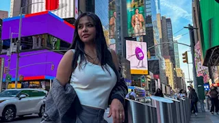 أسماء أبو اليزيد تظهر مع زوجها في نيويورك.. والجمهور:"حامل في الشهر الكام"- صور