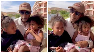  بالفيديو| أمير صلاح الدين يغني مع ابنتيه ريحانة ولين في أسوان