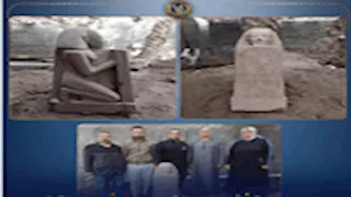 تمثال جرانيتي يقود لضبط 5 أشخاص بتهمة التنقيب عن الآثار في البدرشين