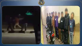 "سكوتر" يقودهم للقبض.. ضبط 9 طلاب حطموا رصيفًا بالعريش