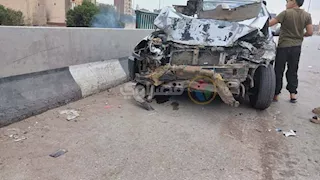 دائري الوراق.. سائق أوبر ينجو وركاب من الموت في حادث مروع | صور