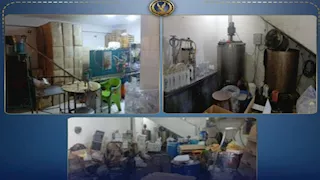 ضبط مصنع مستلزمات طبية غير مرخص بالغربية.. 10 أطنان خامات مجهولة