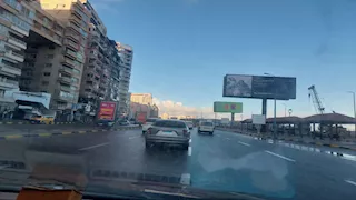 هطول أمطار خفيفة ومتوسطة على أحياء متفرقة في الإسكندرية- صور