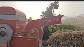 ماكينة دراس القمح تنهي حياة مزارع في الفيوم 