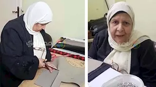 من ماكينة صغيرة إلى حلم كبير.. "الحاجة رضا" تطرز نجاحها بعد التقاعد في البحيرة 