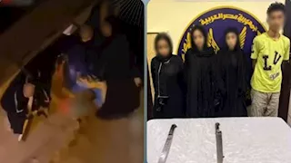 ليلة القبض على "بطلات فيديو السكاكين" بعد ترويع عامل في القليوبية