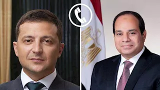 الرئيس السيسي ونظيره الأوكراني يبحثان سبل تهدئة التوترات ووقف التصعيد بالمنطقة