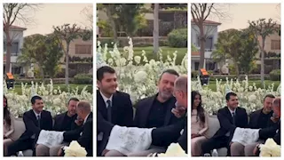 عقد قران ابنة المنتج محمد السعدي في حفل عائلي بحضور مصطفى حسني- صور