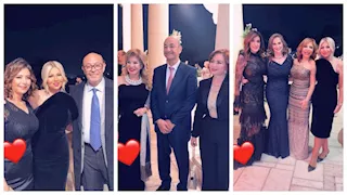 هشام عباس وهالة سرحان وإلهام شاهين في حفل خطوبة نجل عمرو أديب- صور