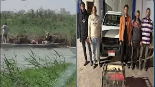 القبض على عصابة الصيد الجائر بـ صاعق وماكينة كهرباء في بورسعيد