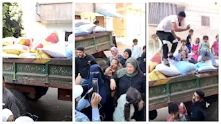 "المال الحلال أهو".. زفة بالطبل والمزمار فرحة بعودة القمح المسروق في الشرقية