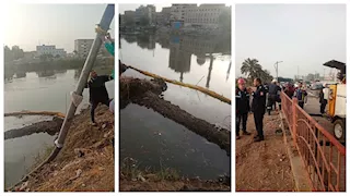 صور.. تسريب سولار بترعة الإسماعيلية وتوجيهات باحتواء التلوث