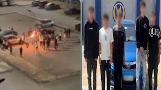  سقوط 5 طلاب استعرضوا بالنيران داخل كمبوند بالتجمع