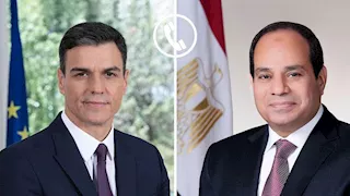 السيسي ورئيس وزراء إسبانيا يبحثان تطورات الحرب والتنسيق المشترك