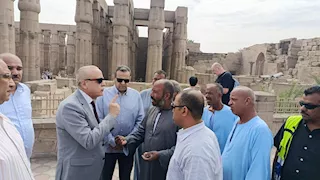 لم يلتزم بالحفاضة.. محافظ الأقصر يضبط حنطور مخالف خلال جولة بالشارع