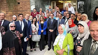 بالصور.. "المسلماني" يلتقي أسرة القناة الخامسة ويستعرض رؤية "عودة ماسبيرو"