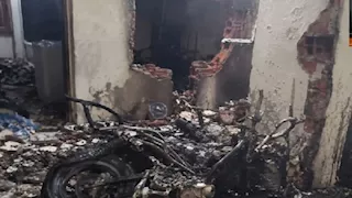 مصرع شخصين جراء حريق منزل بقرية بني شقير بأسيوط
