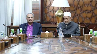 شيخ الأزهر يستقبل رئيس الطائفة الإنجيلية للتهنئة بقرب حلول عيد الأضحى