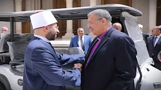 وزير الأوقاف يستقبل وفد الطائفة الإنجيلية بمسجد مصر للتهنئة بعيد الأضحى