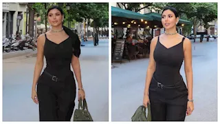 بإطلالة سوداء وديل حصان.. كارولين عزمي تستعرض رشاقتها في أحدث ظهور