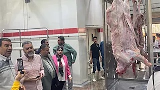 صور.. التشغيل التجريبي لمجزر ديرب نجم بالشرقية