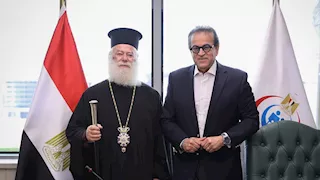 وزير الصحة يستقبل بابا الروم الأرثوذكس لبحث إنشاء مستشفى بالإسكندرية
