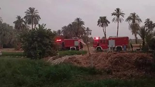 إصابة شخصين في حريق اندلع بحوش بمنطقة المدامود بالأقصر