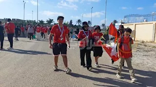  توافد جماهير الأهلي على استاد برج العرب لمواجهة المصري -فيديو وصور