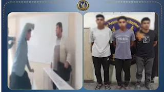 فيديو أثار الغضب..  إجراء عاجل من الدخلية بشأن 3 طلاب اعتدوا على مدرس بالقليوبية 