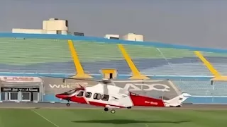 "في الاستاد".. أول ظهور لطائرة تسليم درع الدوري المصري (صور)