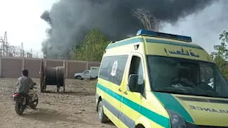 بالصور.. السيطرة على حريق محطة كهرباء "وادي خريت" بأسوان