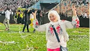 "البطل".. كيف احتفلت زوجة معتمد جمال بلقب الدوري المصري الممتاز؟