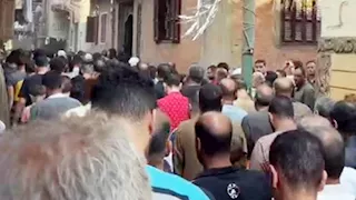 "عاشت معذبة وماتت مقتولة".. الأهالي يشيعون جثمان ضحية زوجها في طوخ (صور) 